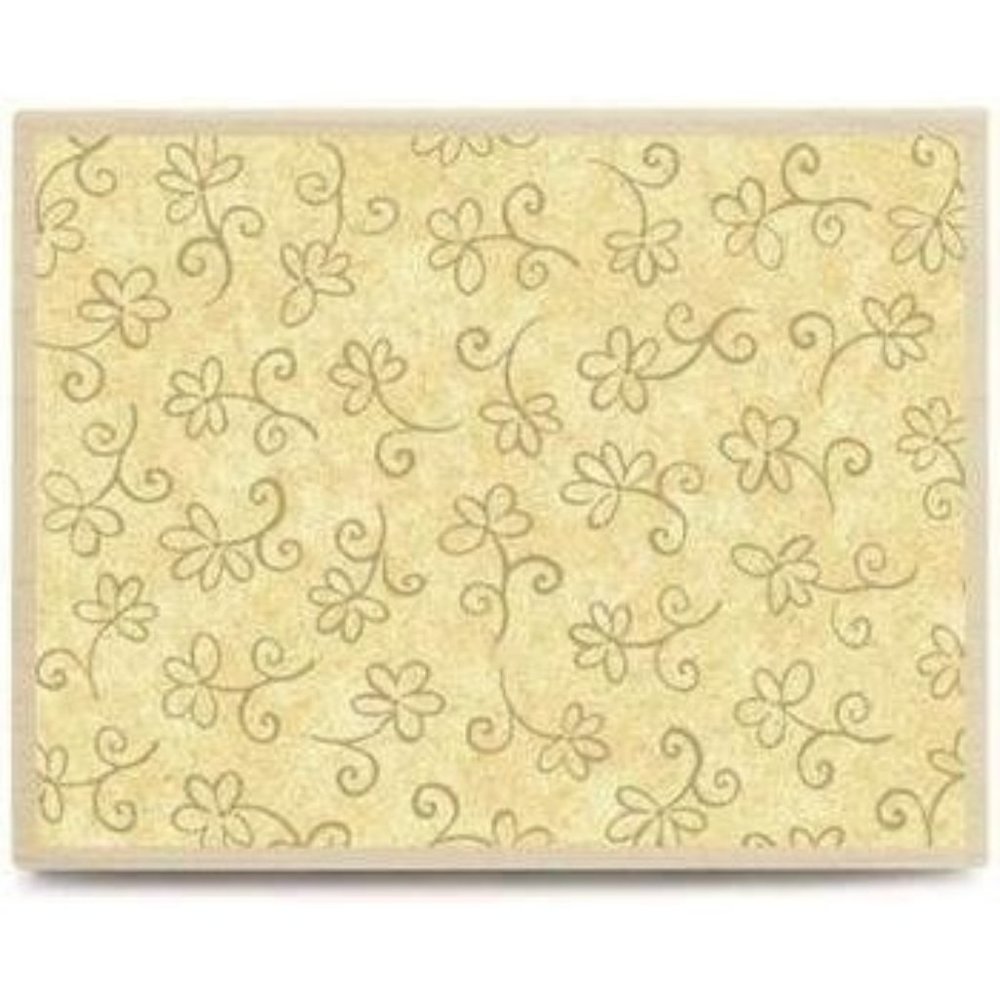Field of Flowers Wood Mounted Rubber Stamp NWT NEW Stampabilities 3 3/4" x 5" Cr